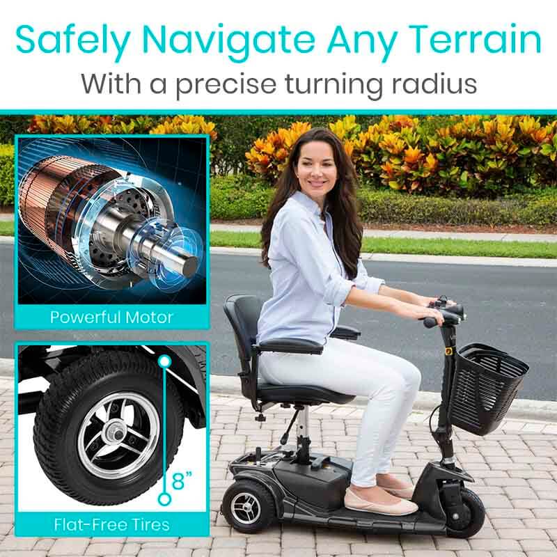 3 Wheel Mobility Scooter safely navigation | MAT Suppliers