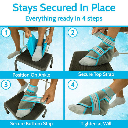 Dual Strap Ankle Hot and Cold Pack