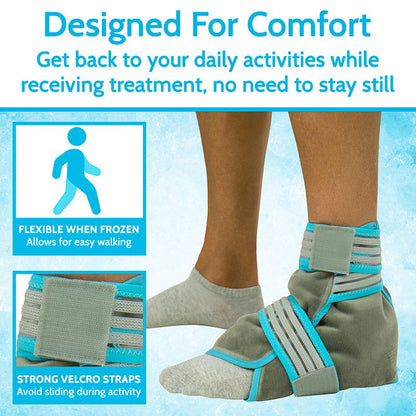 Dual Strap Ankle Hot and Cold Pack